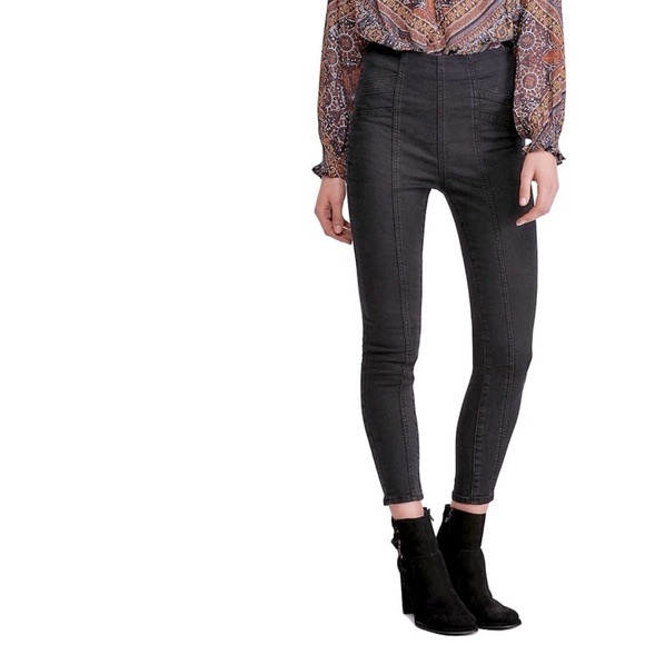 Free People Denim - Free People | We the Free Feel Alright Pull On Skinny Jeans in Rinse Black Sz 25